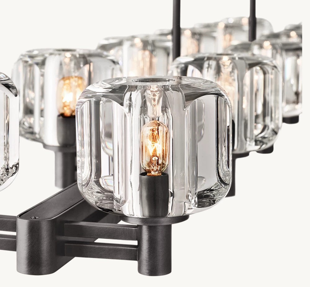 Demaret  Double Linear Chandelier 72“