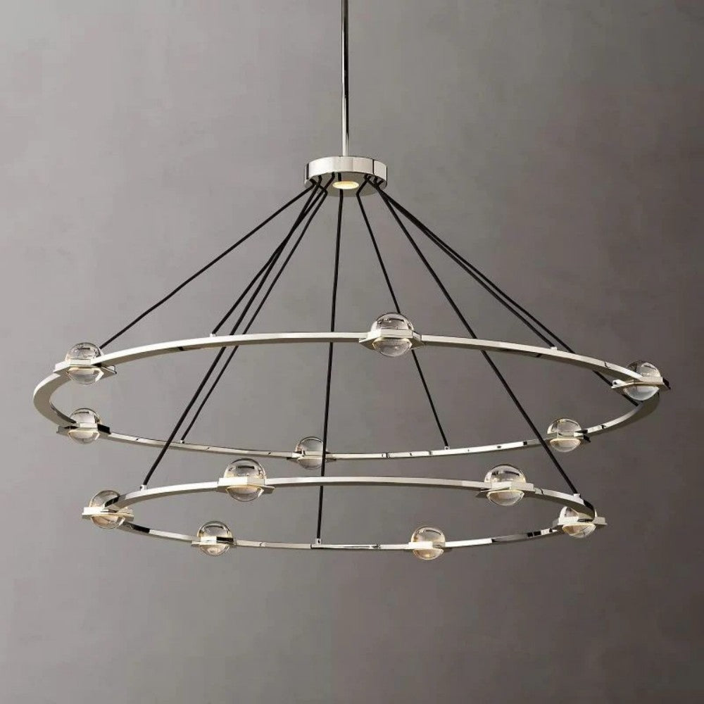 Genius Two-Tier Round Chandelier 60"