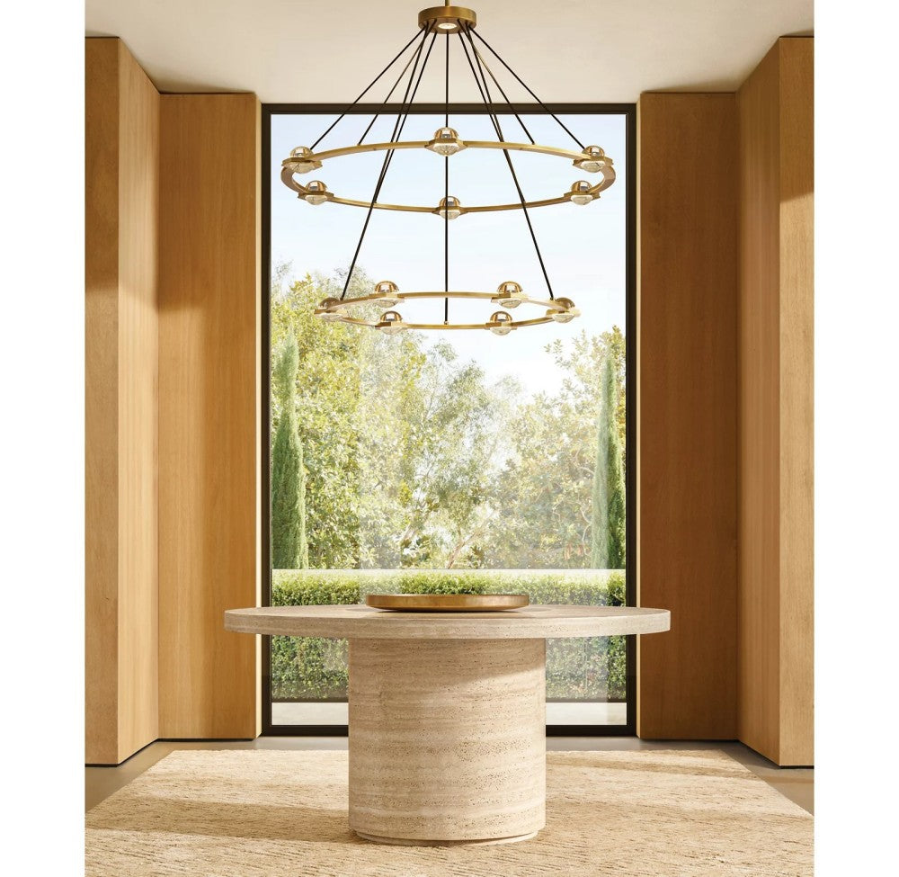 Genius Two-Tier Round Chandelier 60"