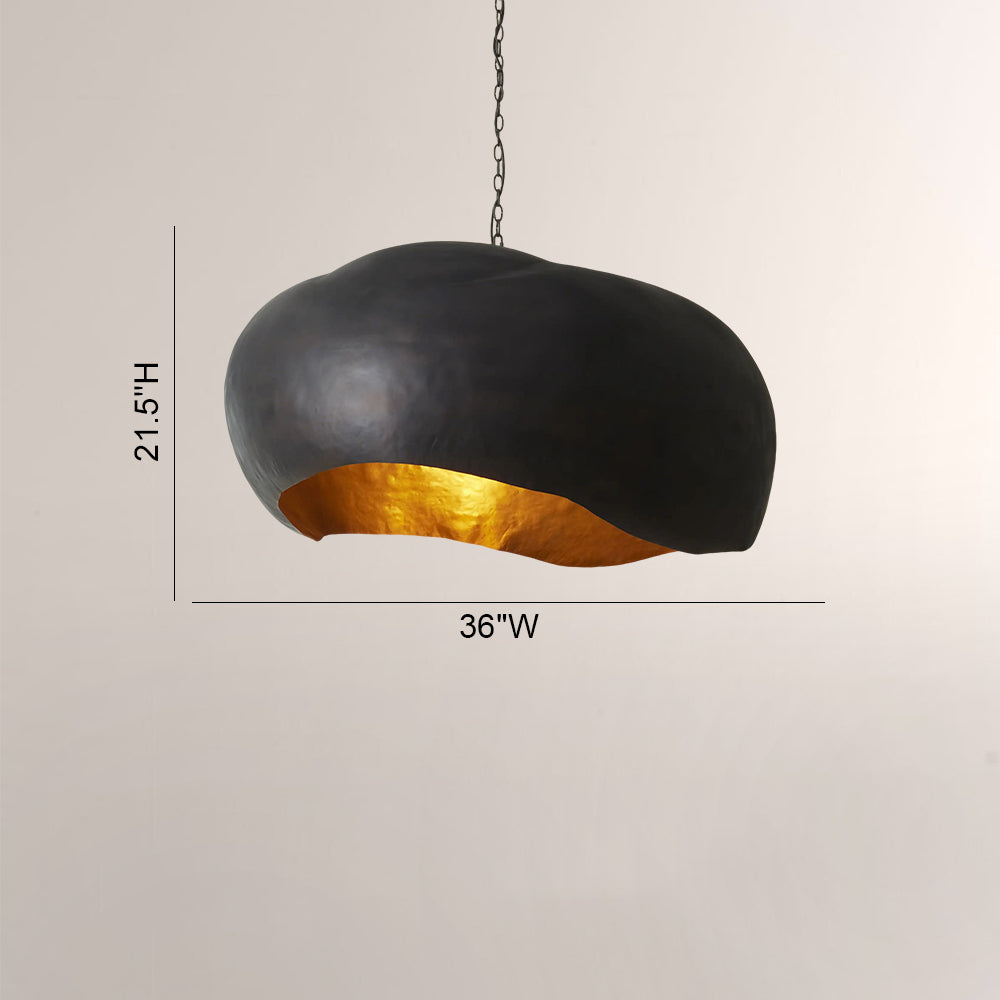 Finn Hammered Metal Dome Pendant