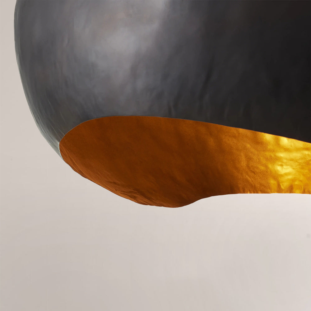 Finn Hammered Metal Dome Pendant