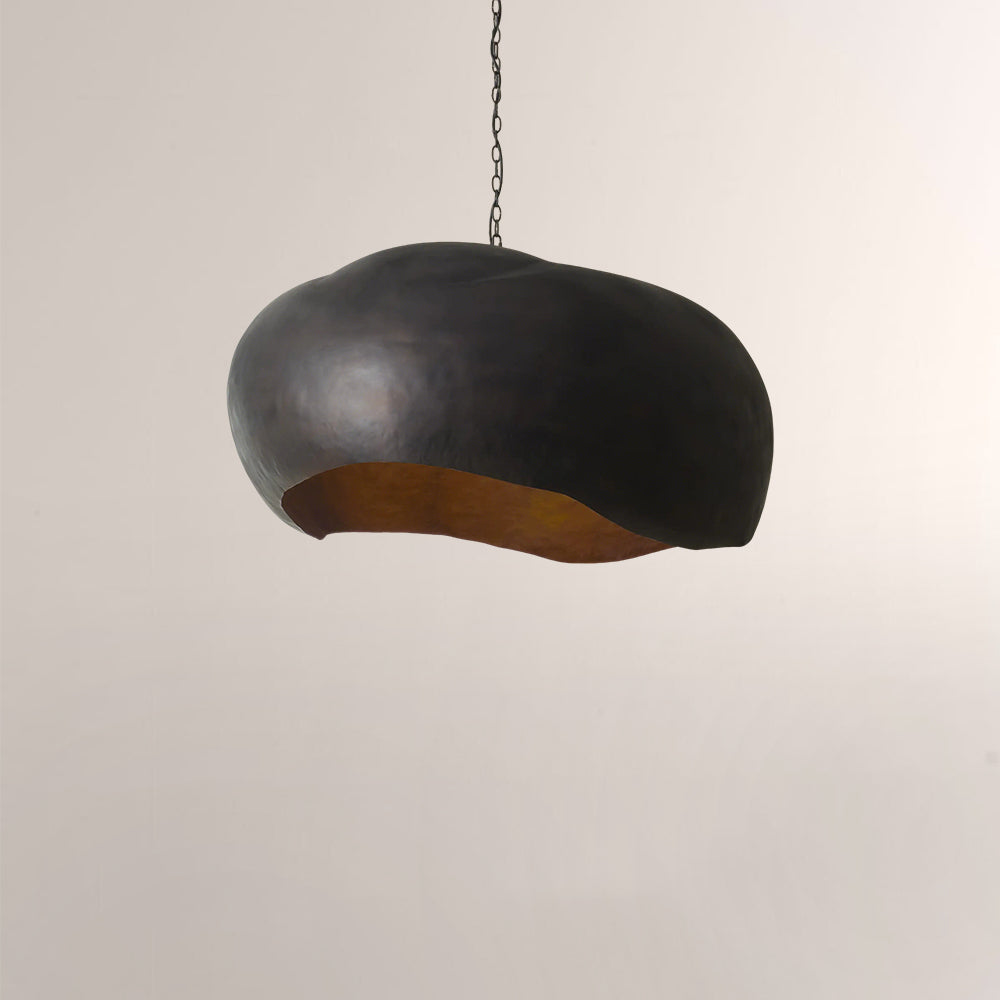 Finn Hammered Metal Dome Pendant