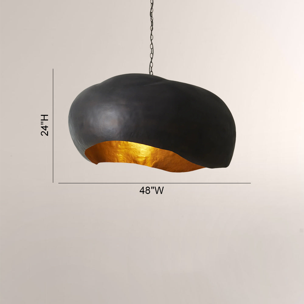 Finn Hammered Metal Dome Pendant