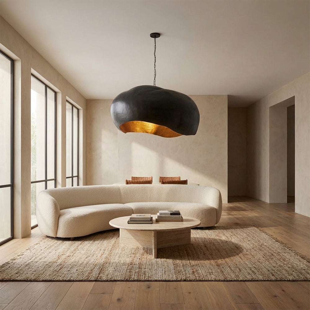 Finn Hammered Metal Dome Pendant