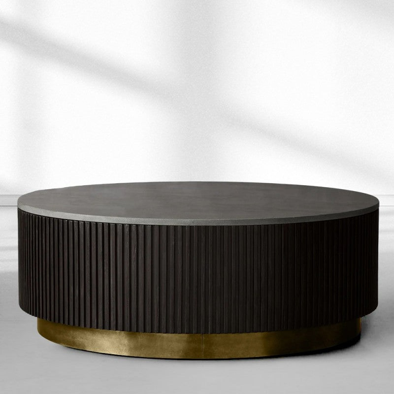 Finnley Marble Round Coffee Table For Living Room