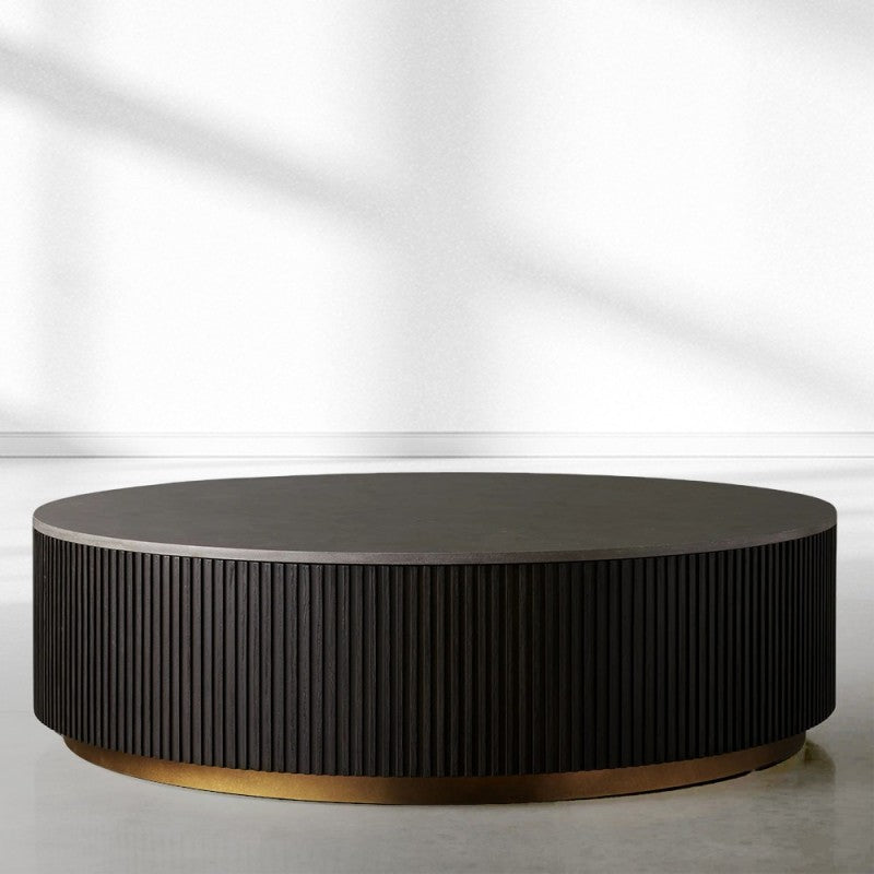 Finnley Marble Round Coffee Table For Living Room