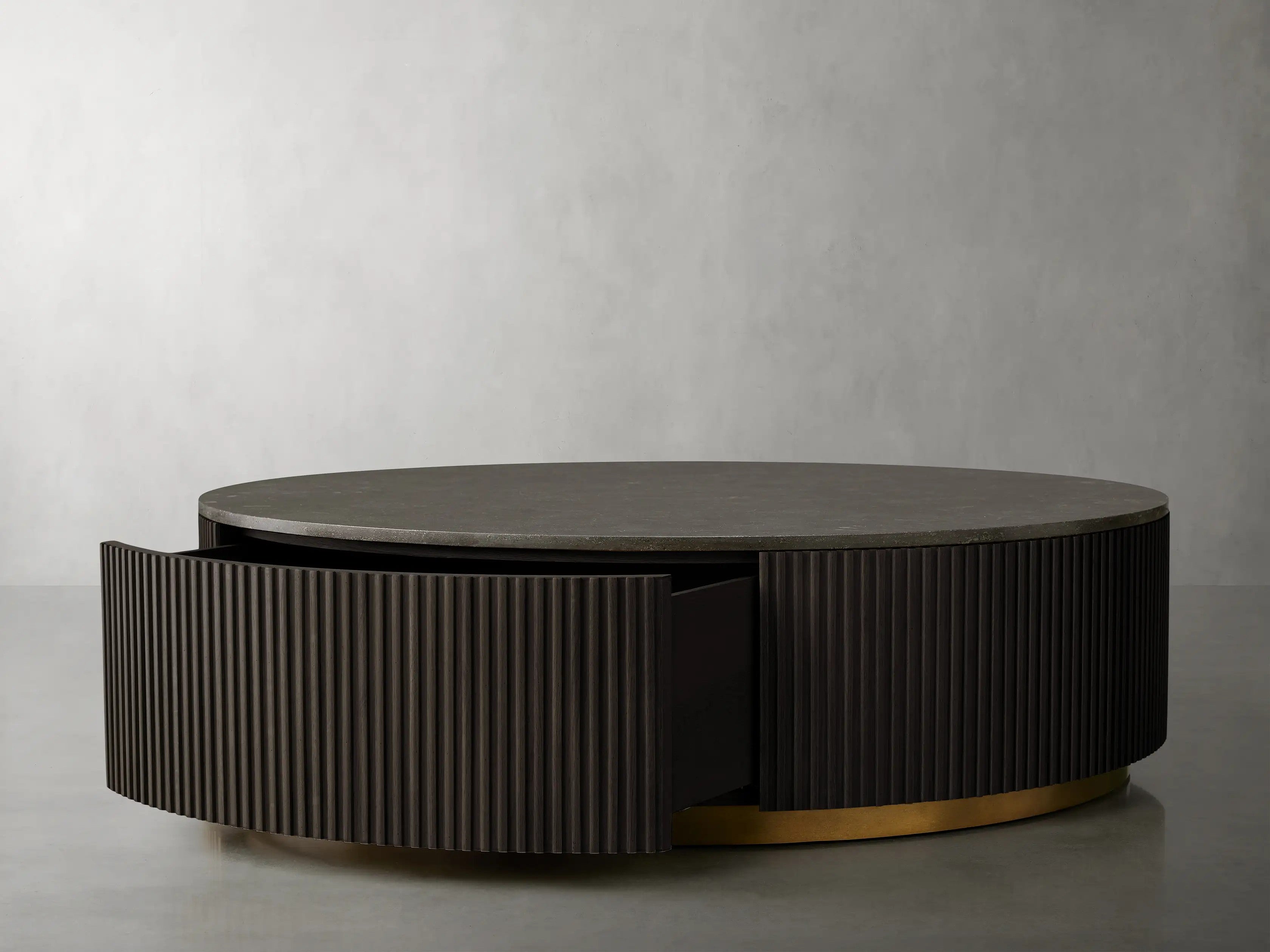 Finnley Round Storage Coffee Table