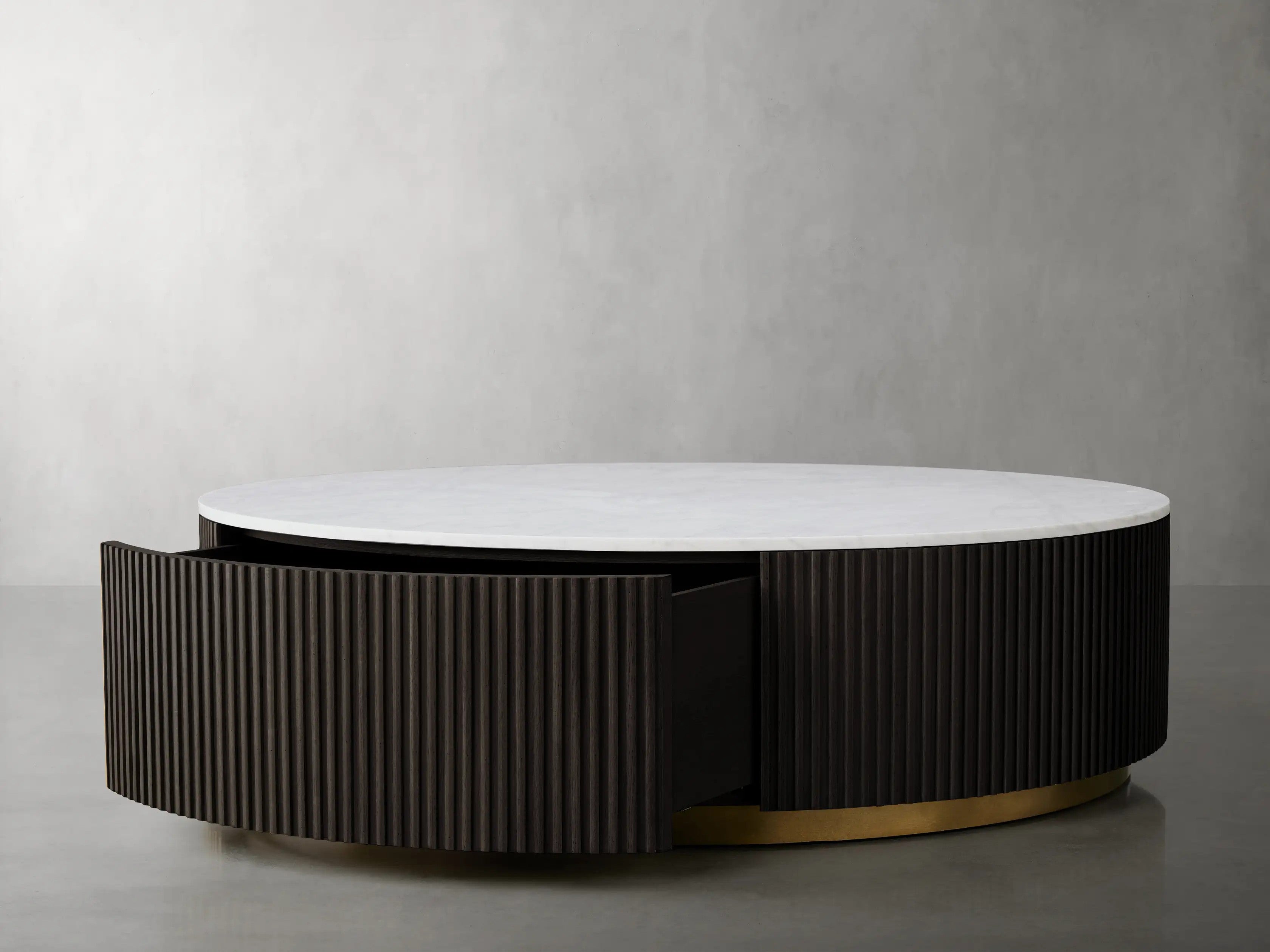 Finnley Round Storage Coffee Table