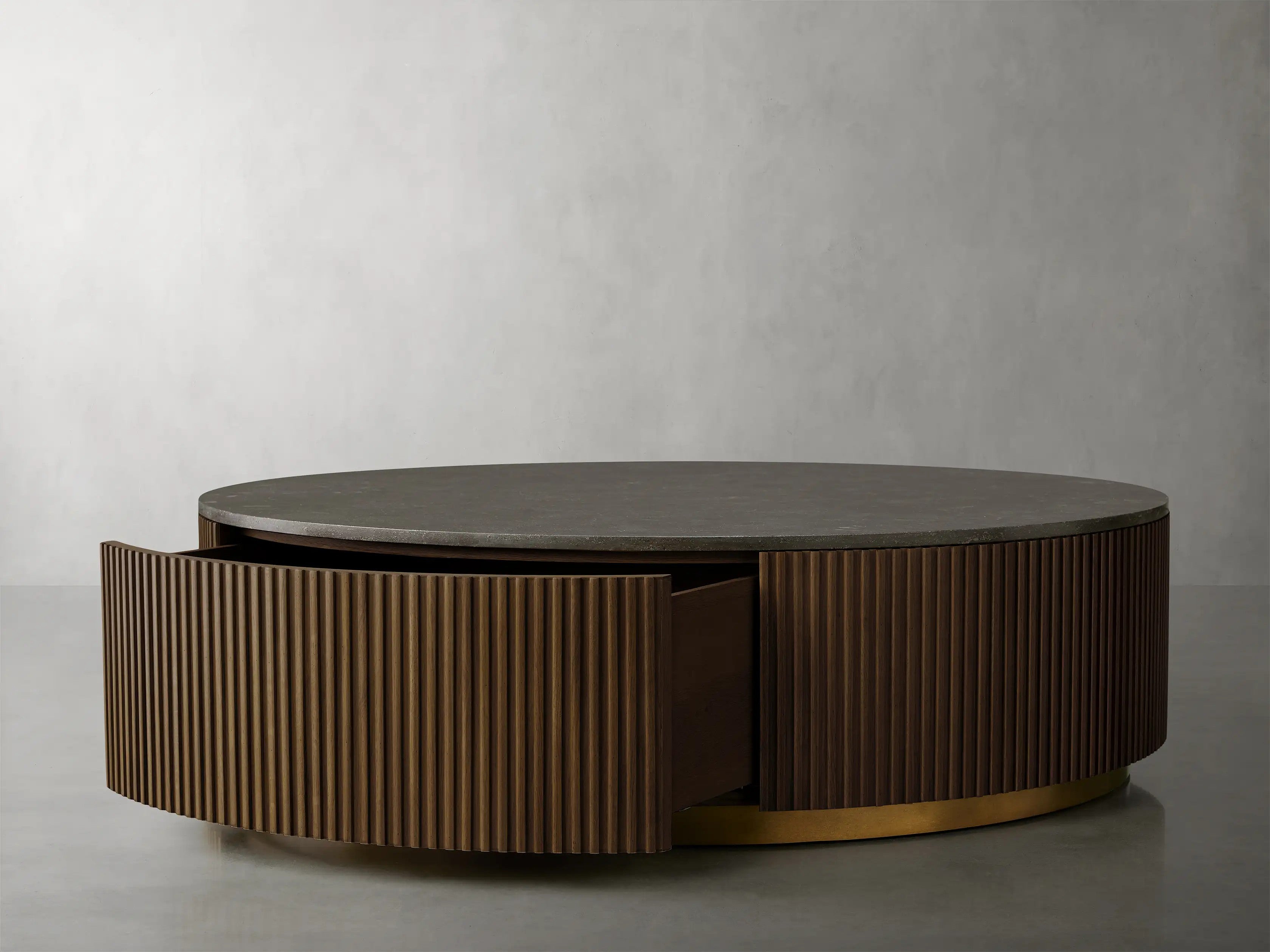 Finnley Round Storage Coffee Table