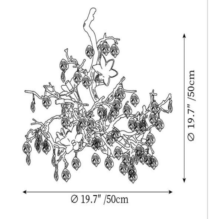 Fiori Branch Chandelier - thebelacan