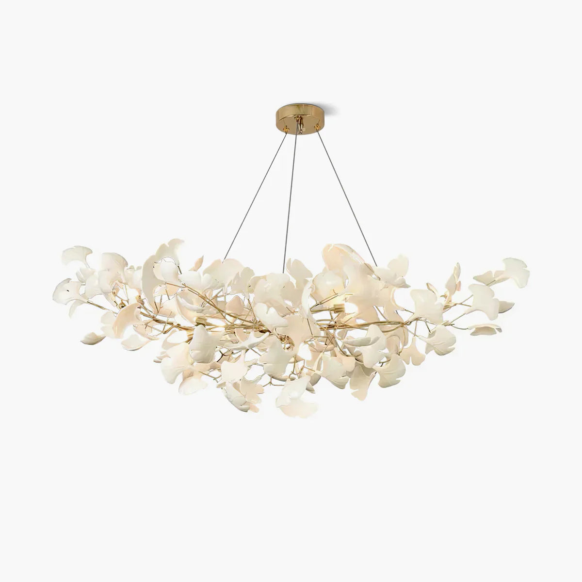 Ceramic Gingko Chandelier B - thebelacan