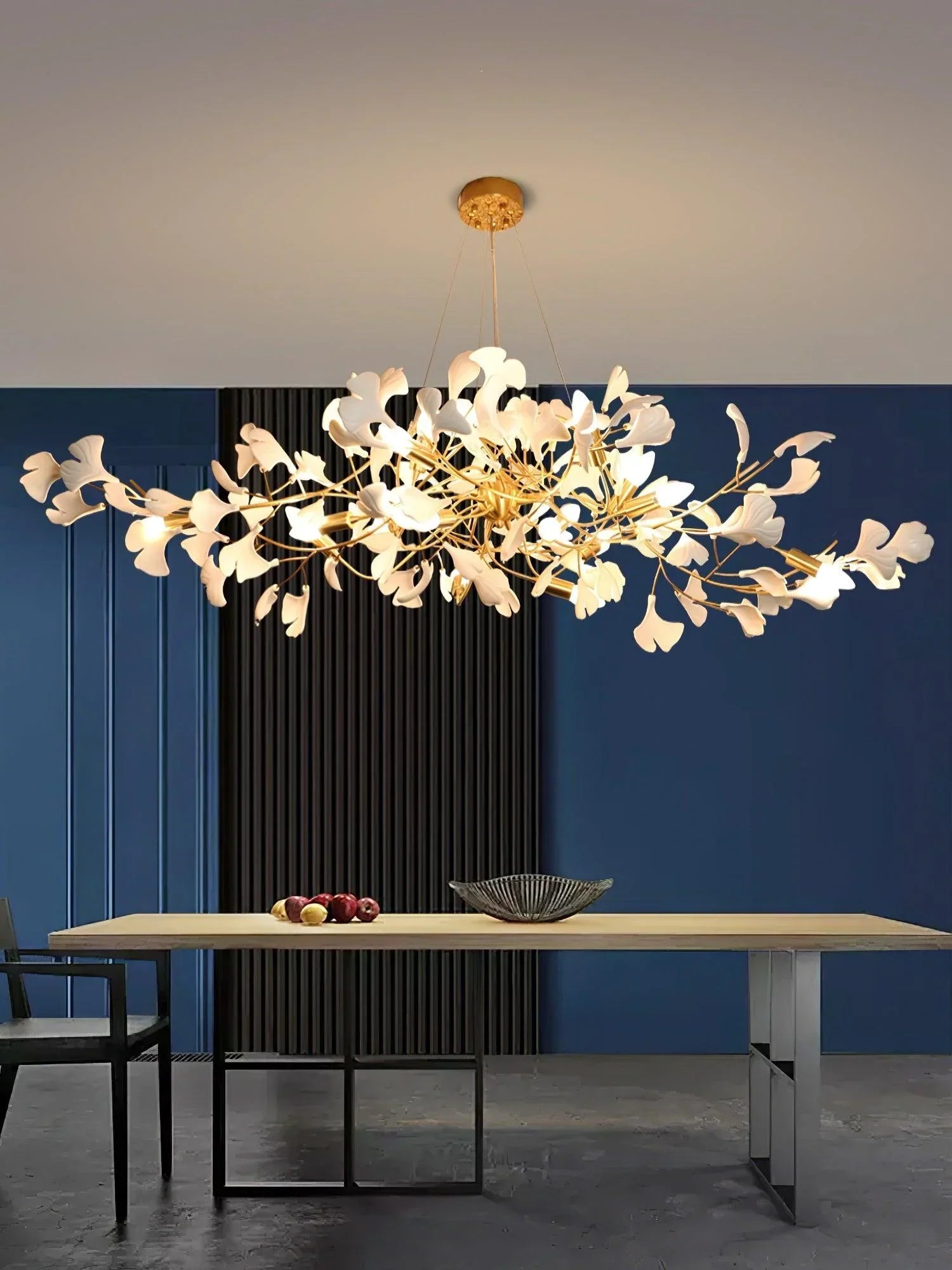 Ceramic Gingko Chandelier B - thebelacan