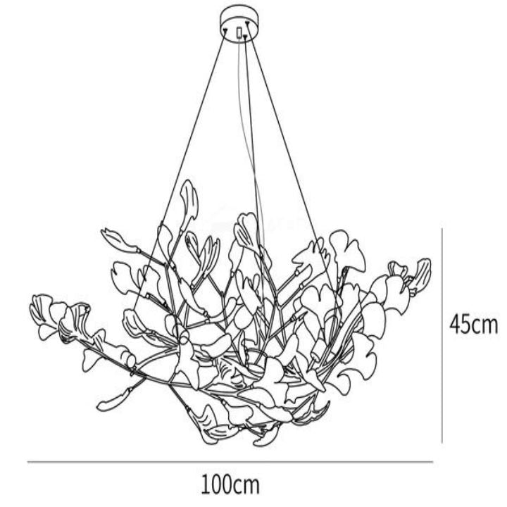 Gingko Luxury Chandelier Style D - thebelacan