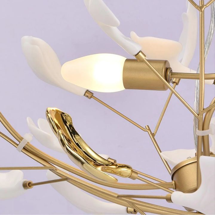 Gingko Luxury Chandelier Style D - thebelacan