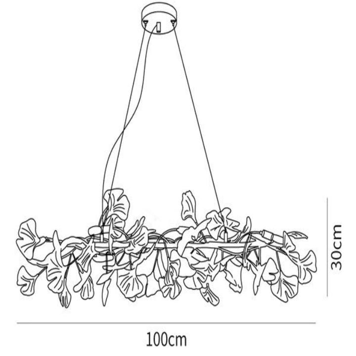 Gingko Luxury Chandelier Style E - thebelacan