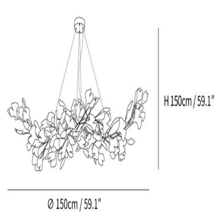 Gingko Luxury Chandelier Style F - thebelacan