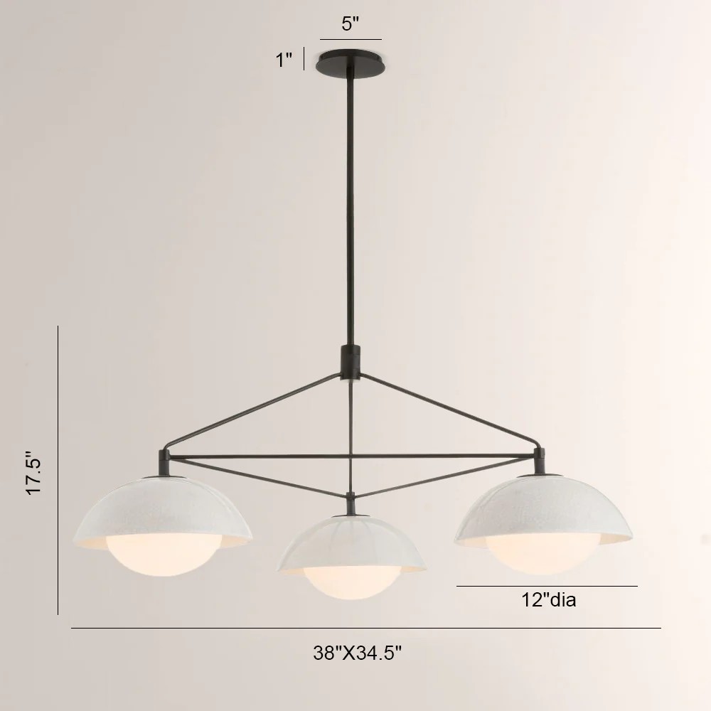 Godwyn Round Ceramic Chandelier