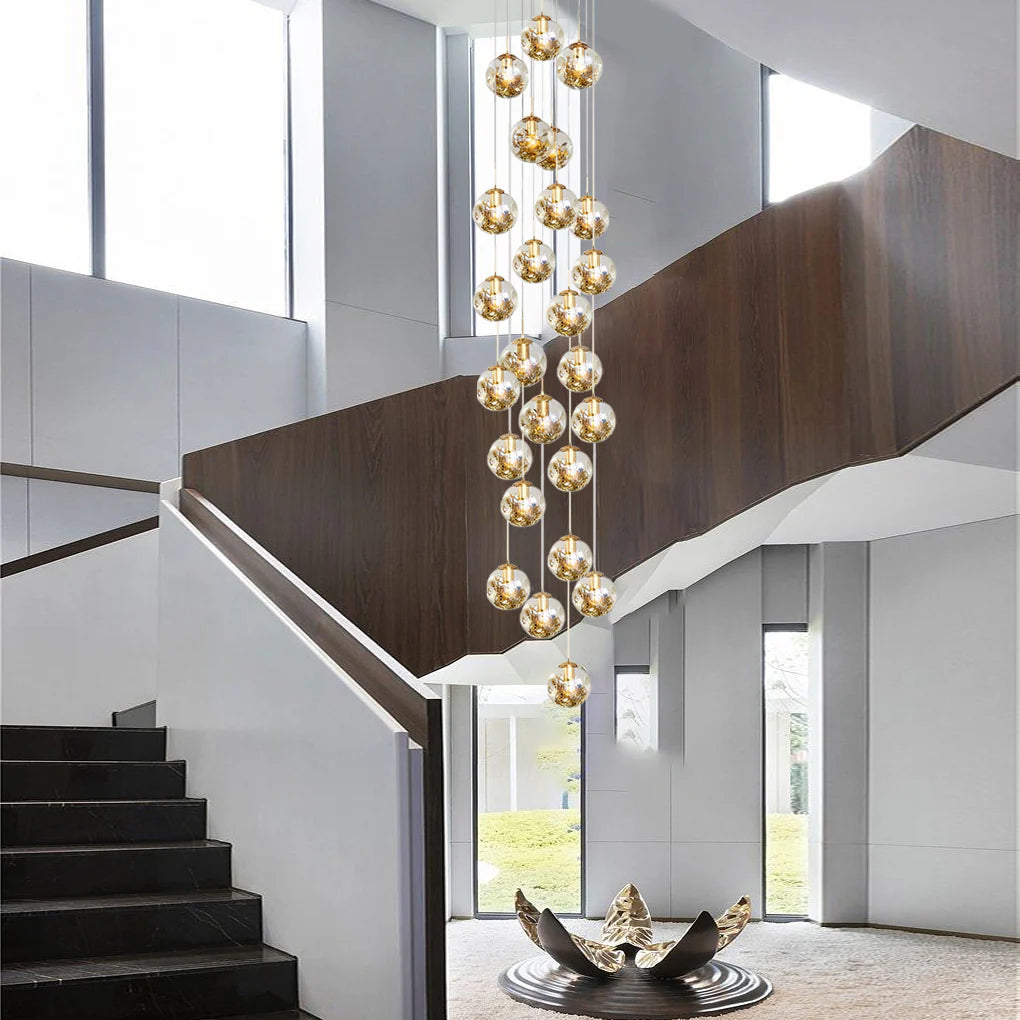 Gold Staircase Chandelier