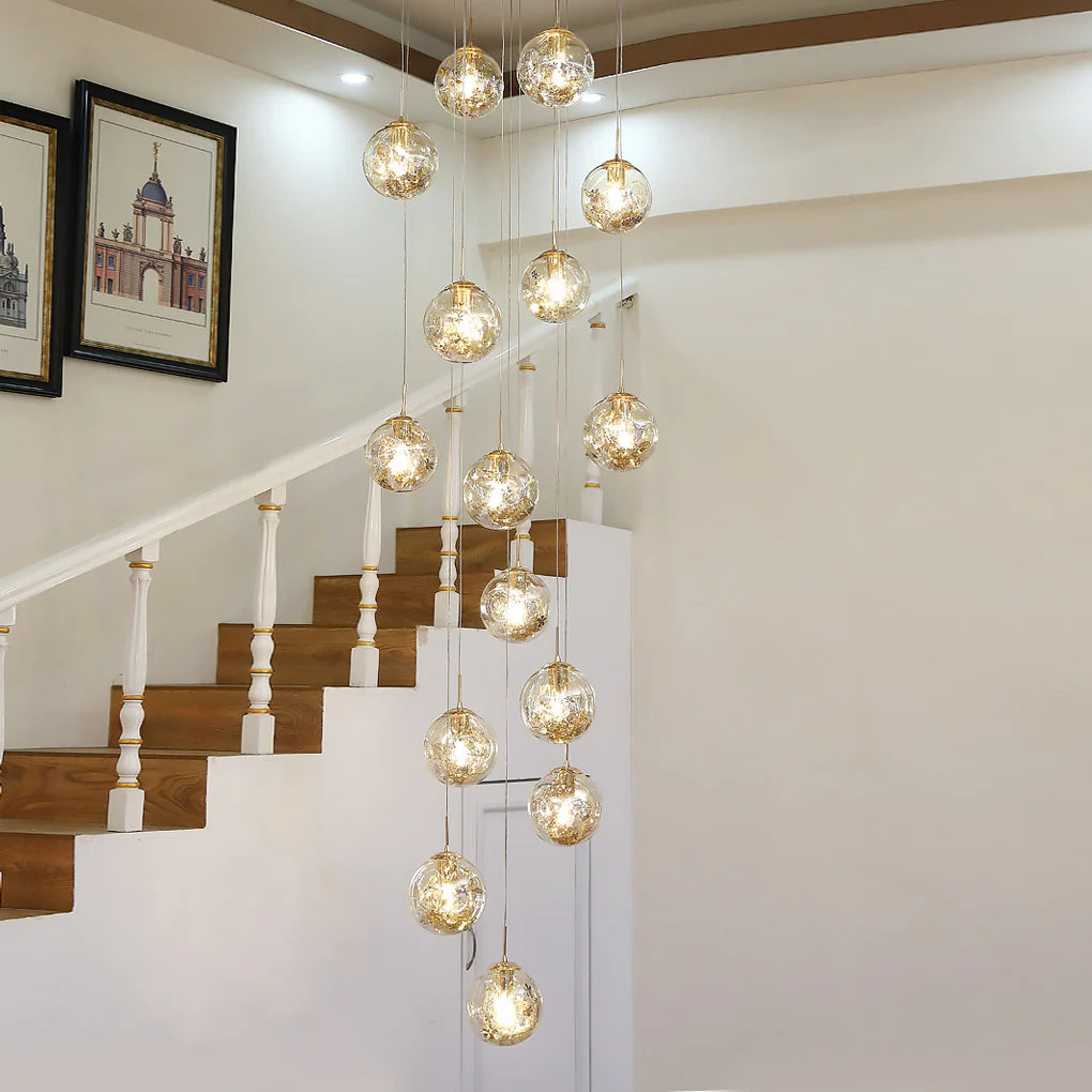 Gold Staircase Chandelier