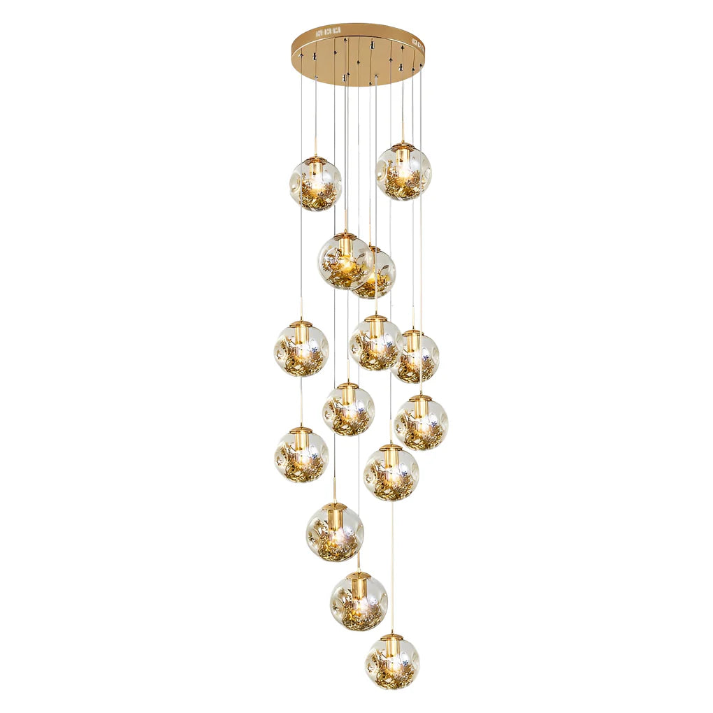 Gold Staircase Chandelier