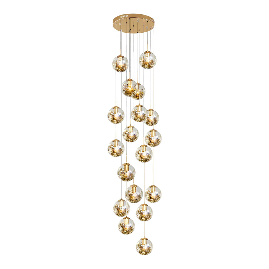 Gold Staircase Chandelier