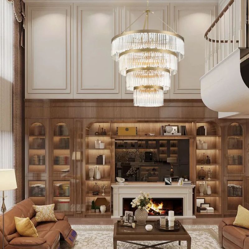 Grent 4-Tier Round Crystal Chandelier 40" - thebelacan