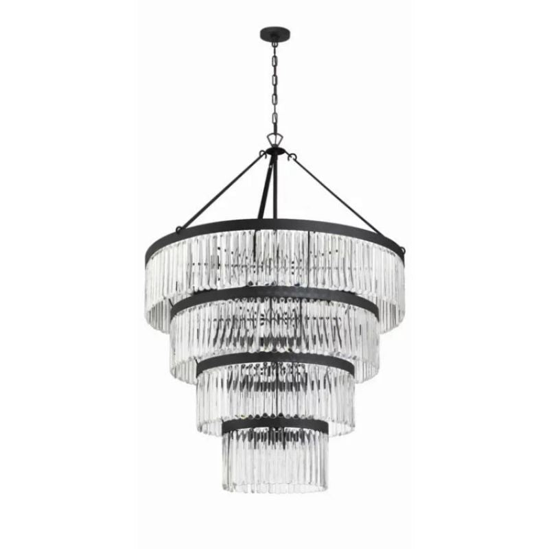Grent 4-Tier Round Crystal Chandelier 40" - thebelacan