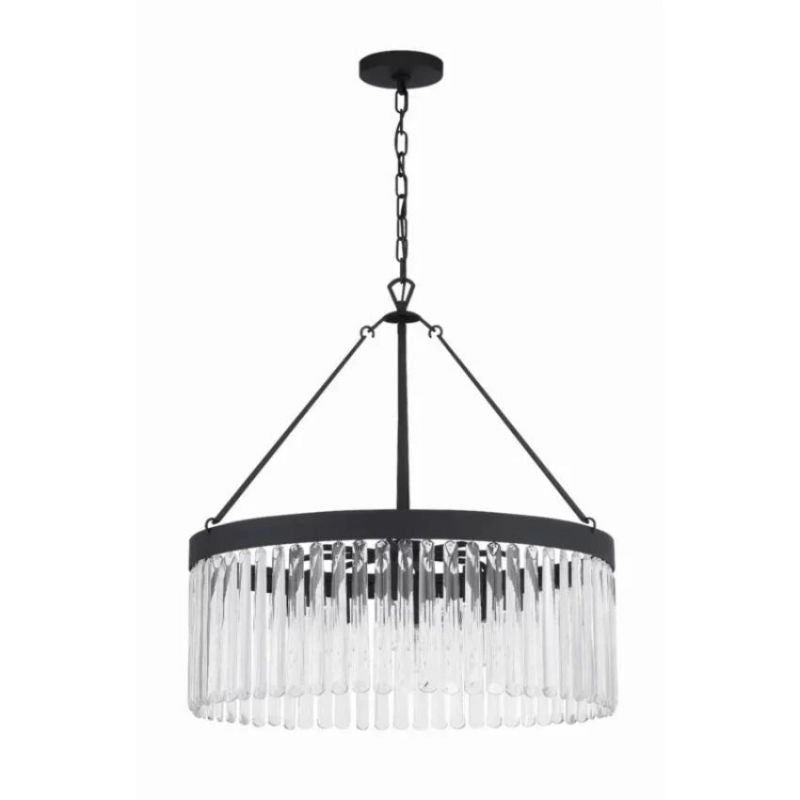 Grent Crystal Waterfall Round Chandelier - thebelacan