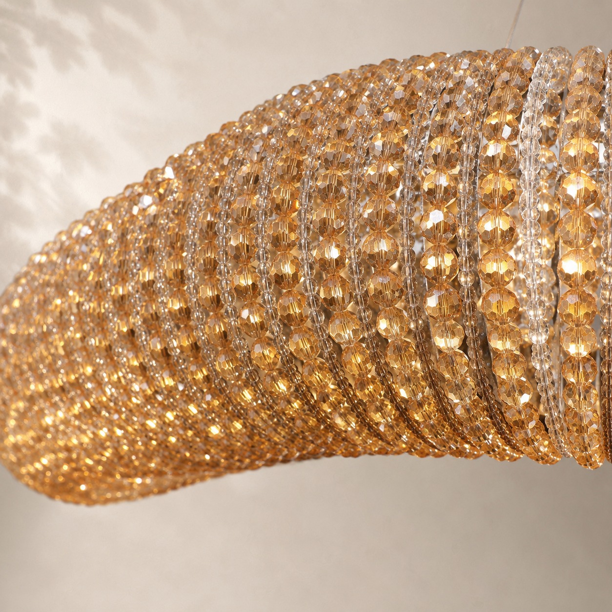 Halo Crystal Round LED Chandelier 41"
