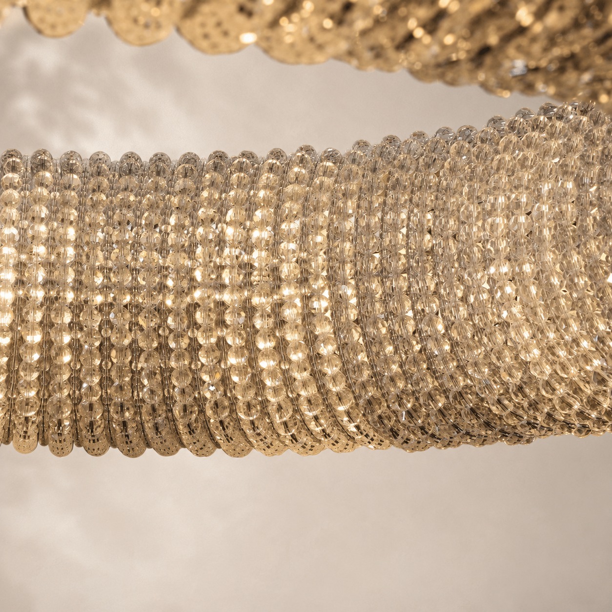 Halo Crystal Round LED Chandelier 41"