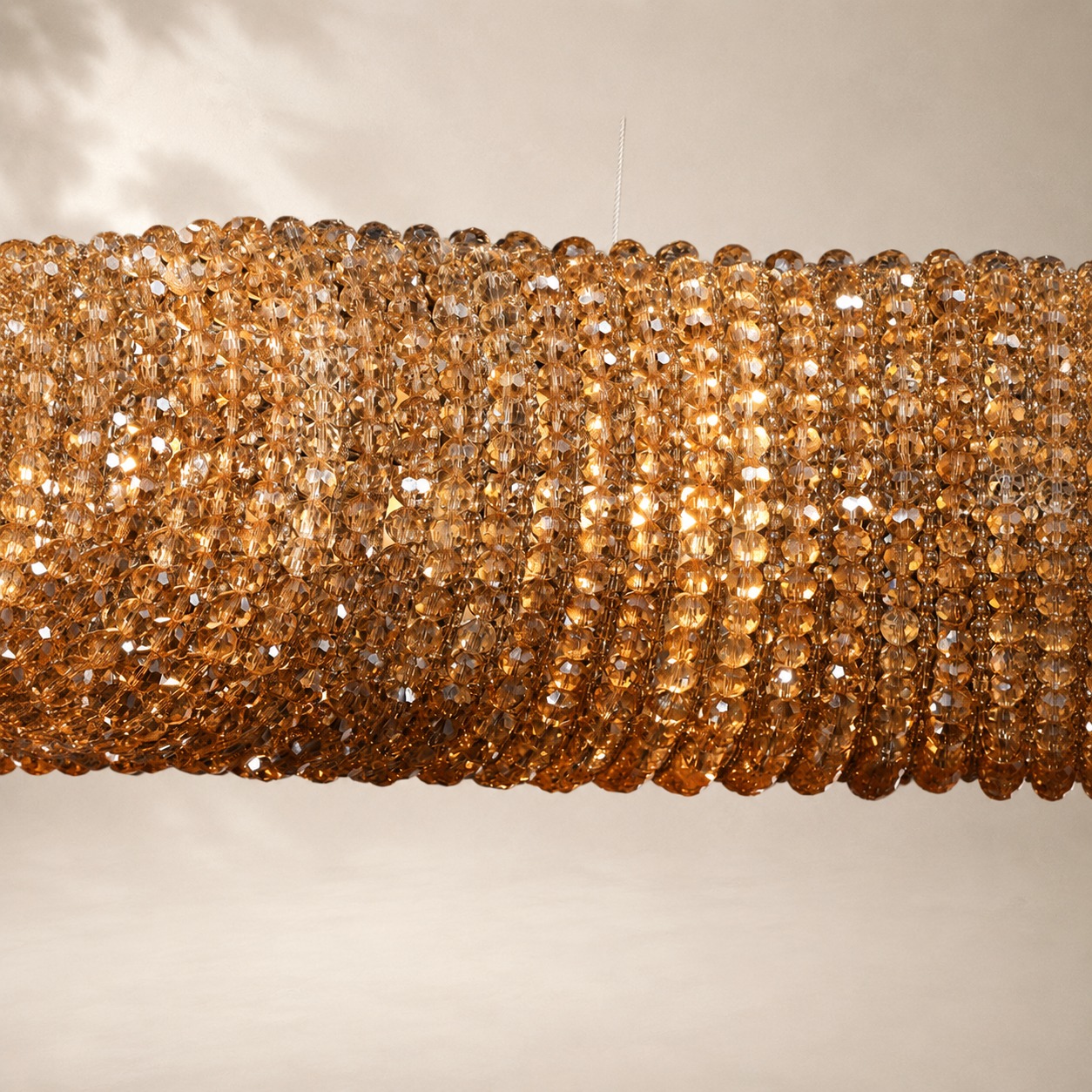 Halo Crystal Round LED Chandelier 41"