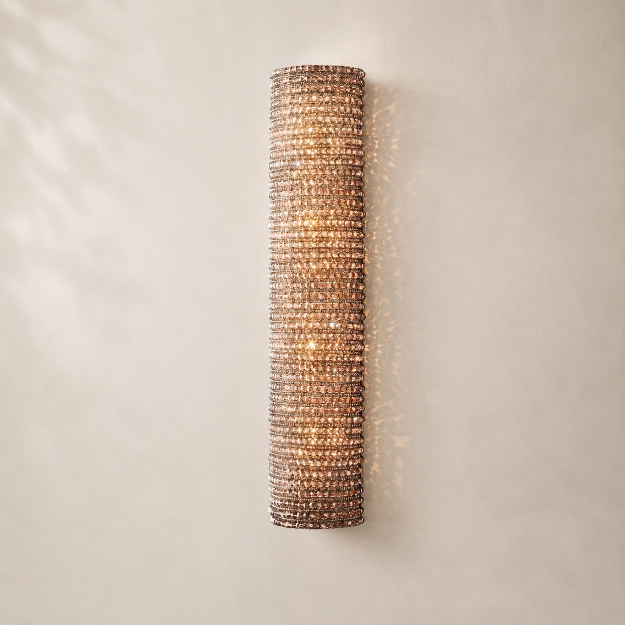 Halo Crystal Smoke Wall Sconce 21" 36"