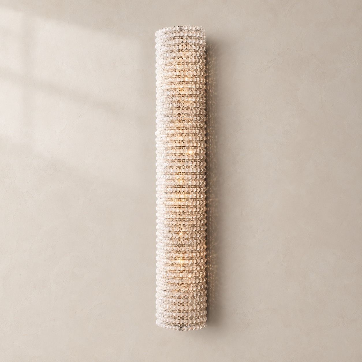 Halo Crystal Smoke Wall Sconce 21" 36"