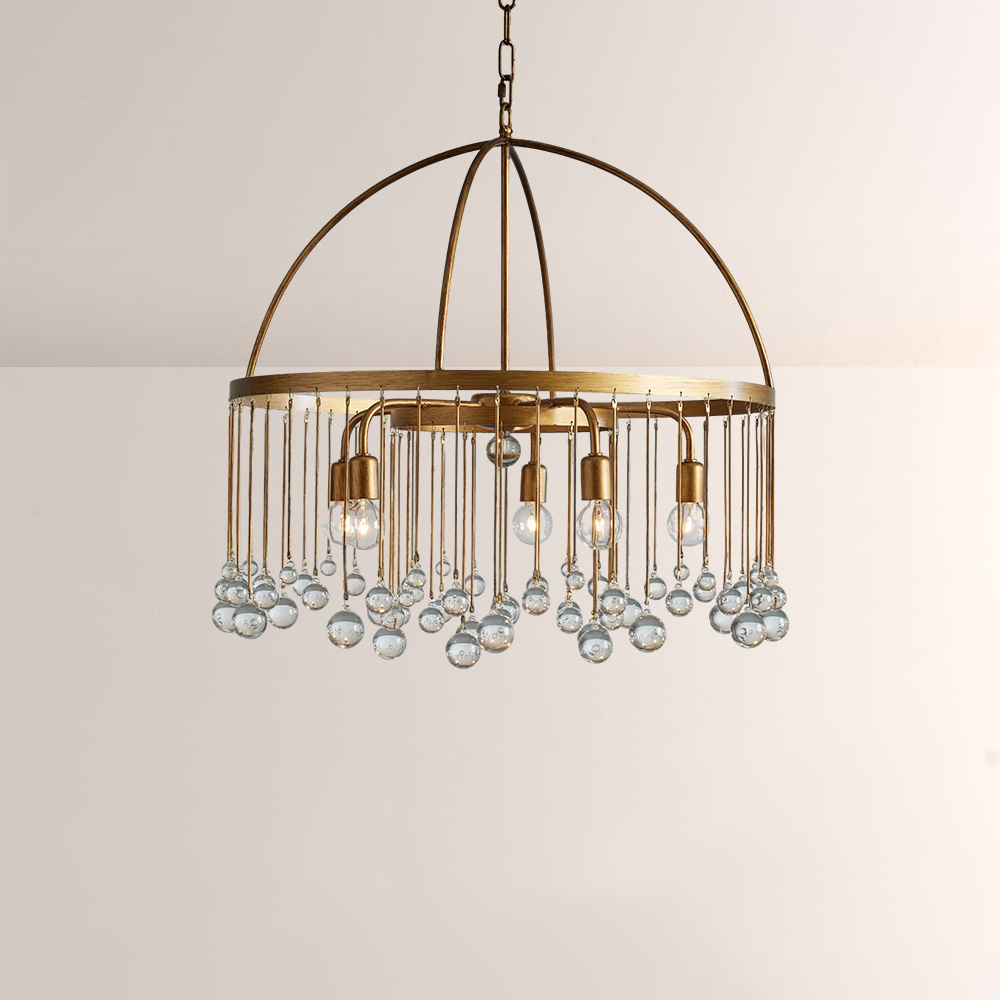 Aubluxe Round Two-Tier Chandelier