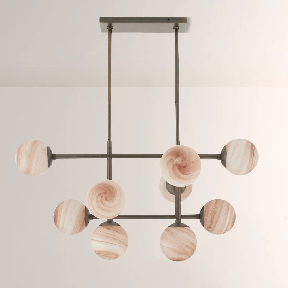 Harrion Linear Glass Chandelier