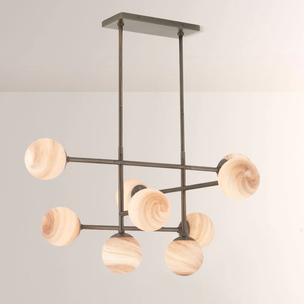 Harrion Linear Glass Chandelier