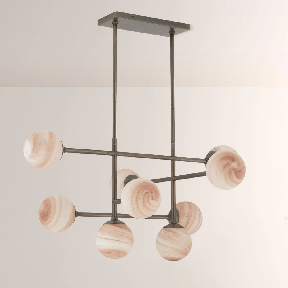 Harrion Linear Glass Chandelier