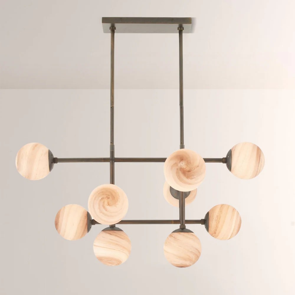 Harrion Linear Glass Chandelier