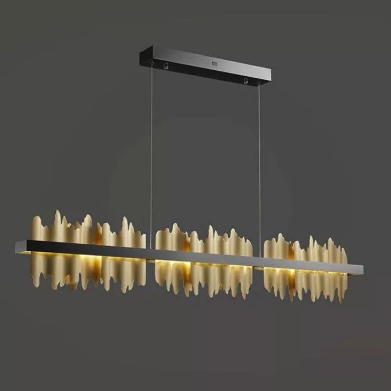 Hill Modern Sculpture Linear Chandelier - thebelacan