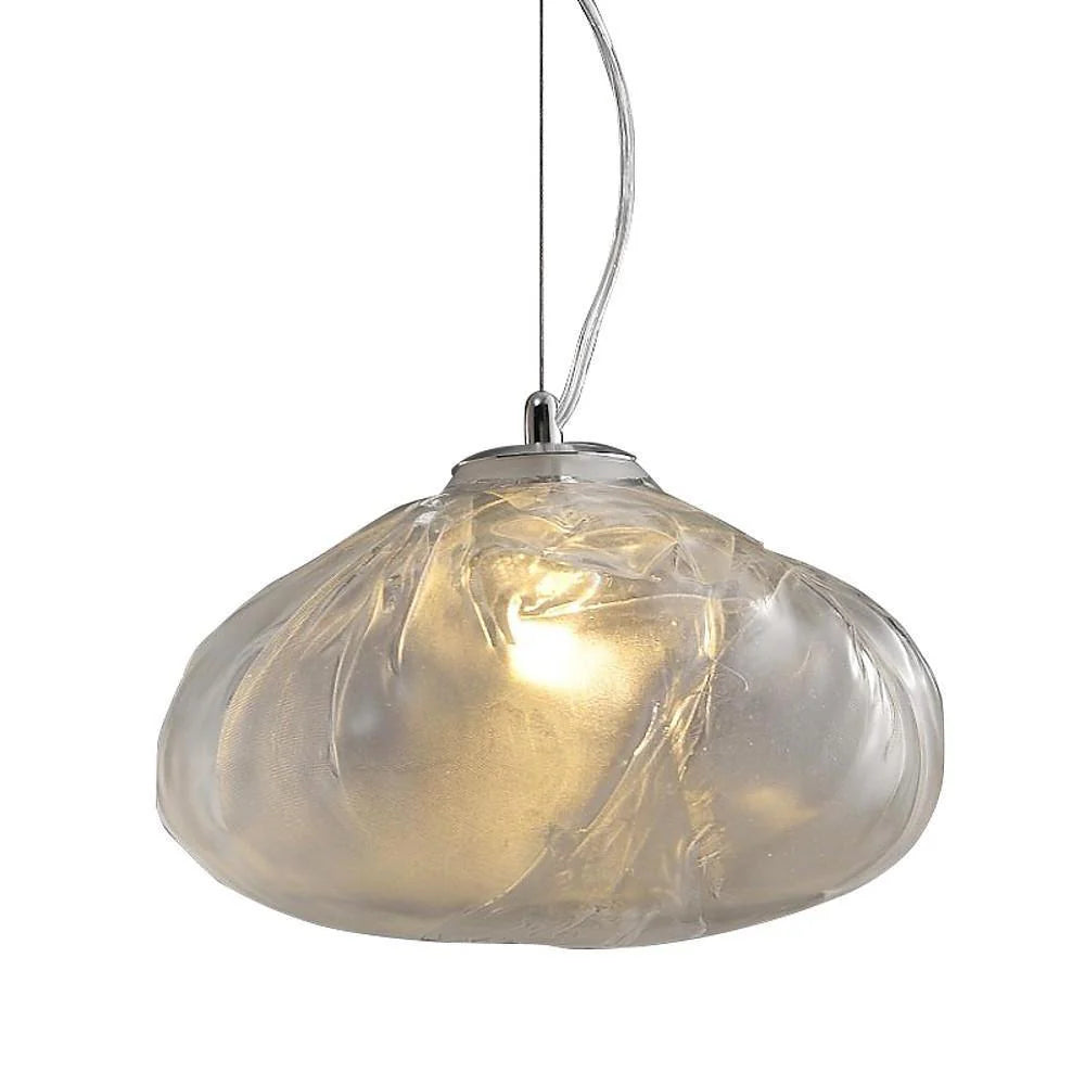 Industrial Metal Glass Bubble Irregular Oval Staircase Chandeliers