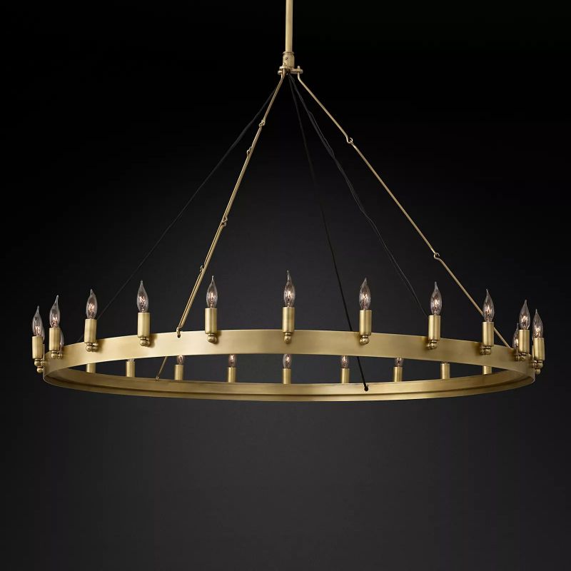 Camilor Vintage Candelabra Round Chandelier - kimoylights