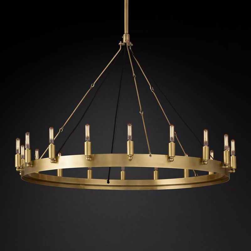 Camilor Vintage Filament Round Chandelier - kimoylights