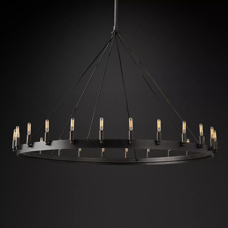 Camilor Vintage Filament Round Chandelier - kimoylights