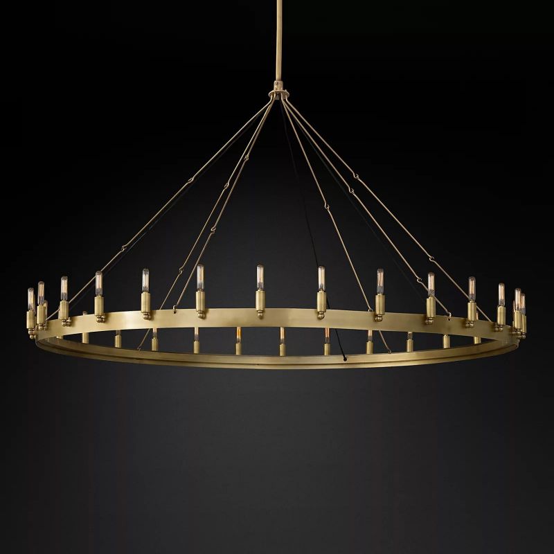 Camilor Vintage Filament Round Chandelier - kimoylights