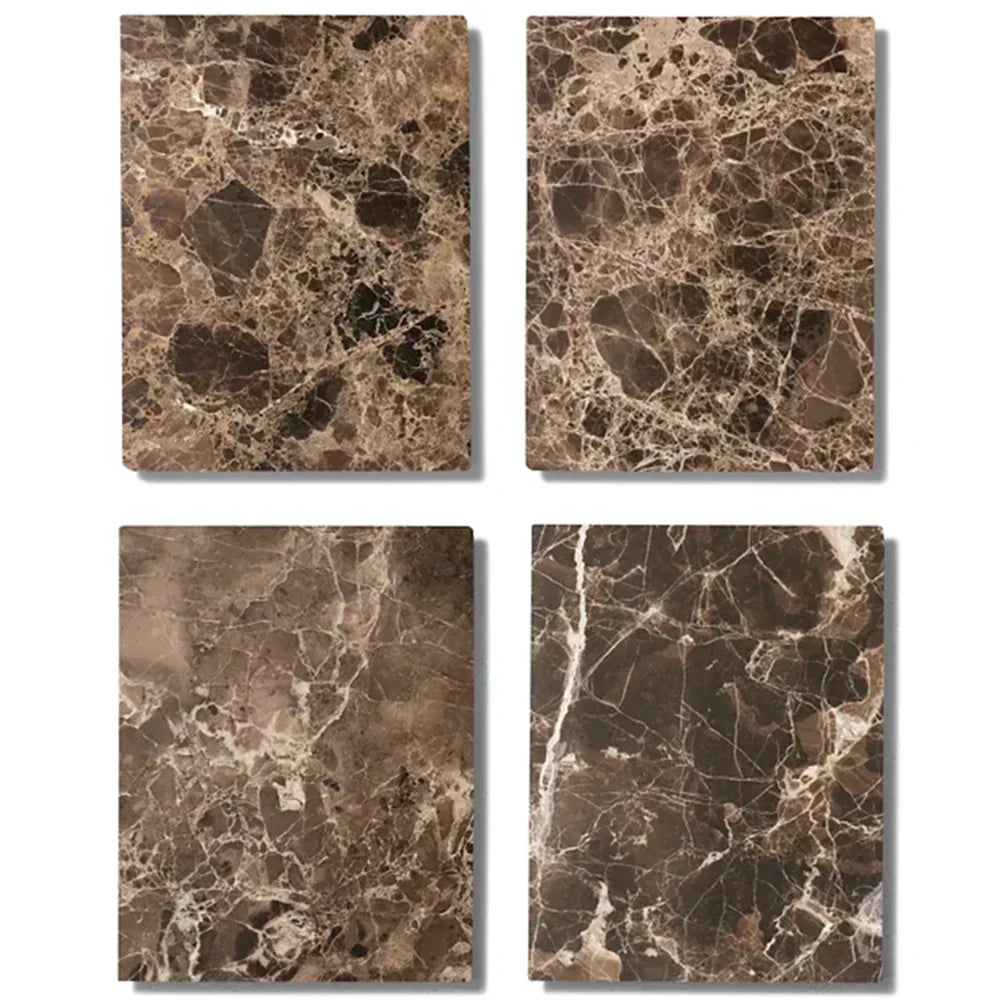 Mulhollan Oak Wood & Stone Round Coffee Table