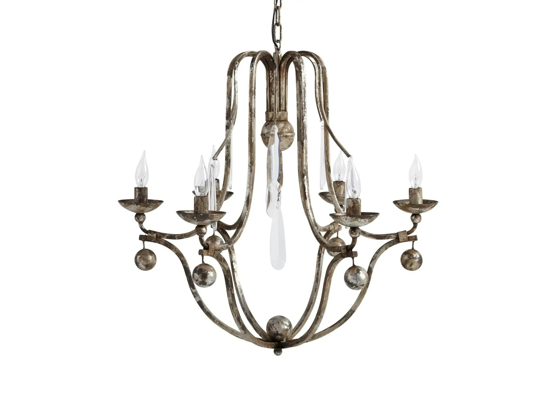 Kalira Crystal 6 Lights Pendant Chandelier