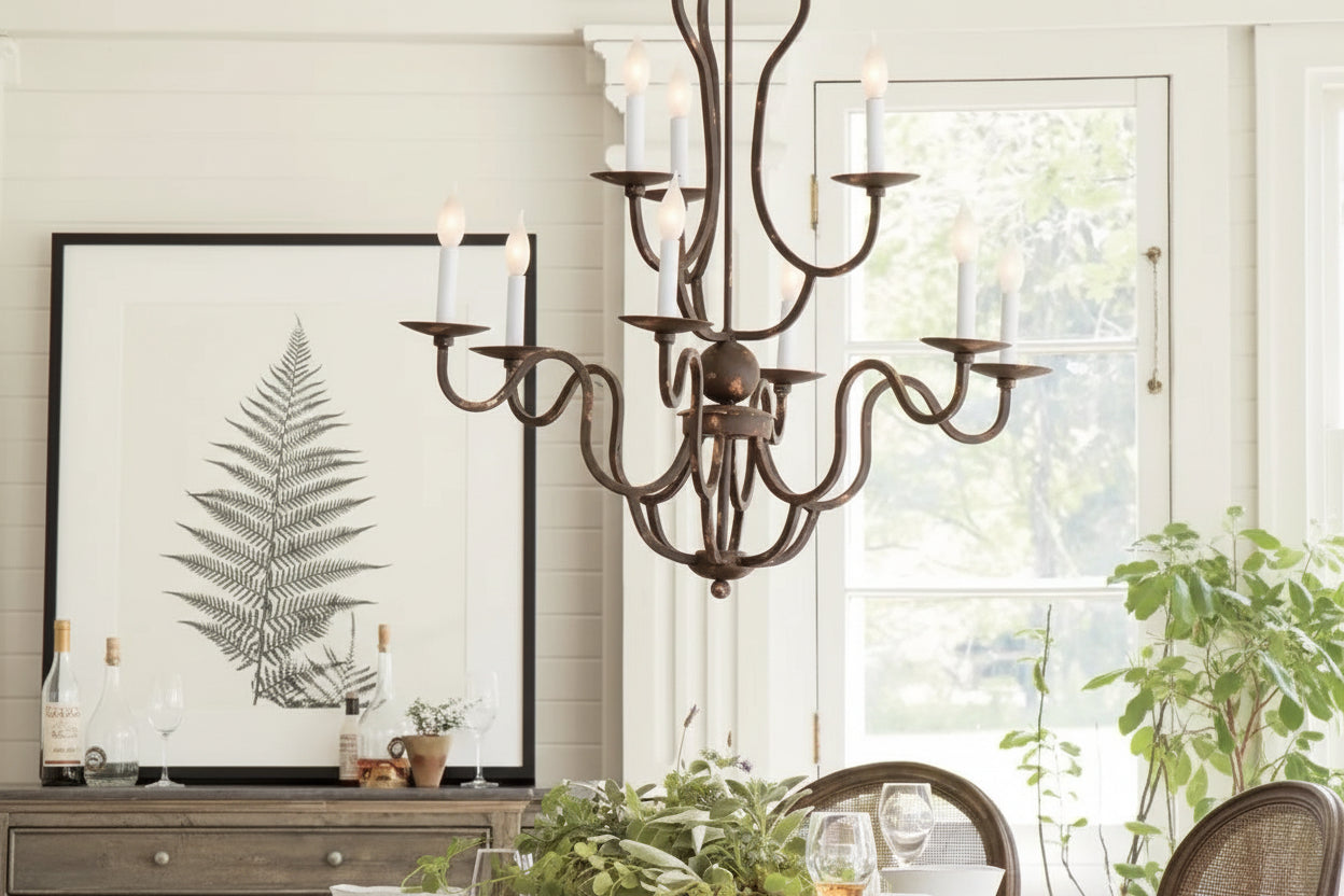 Kalira Crystal 12 Lights Pendant Chandelier 42"