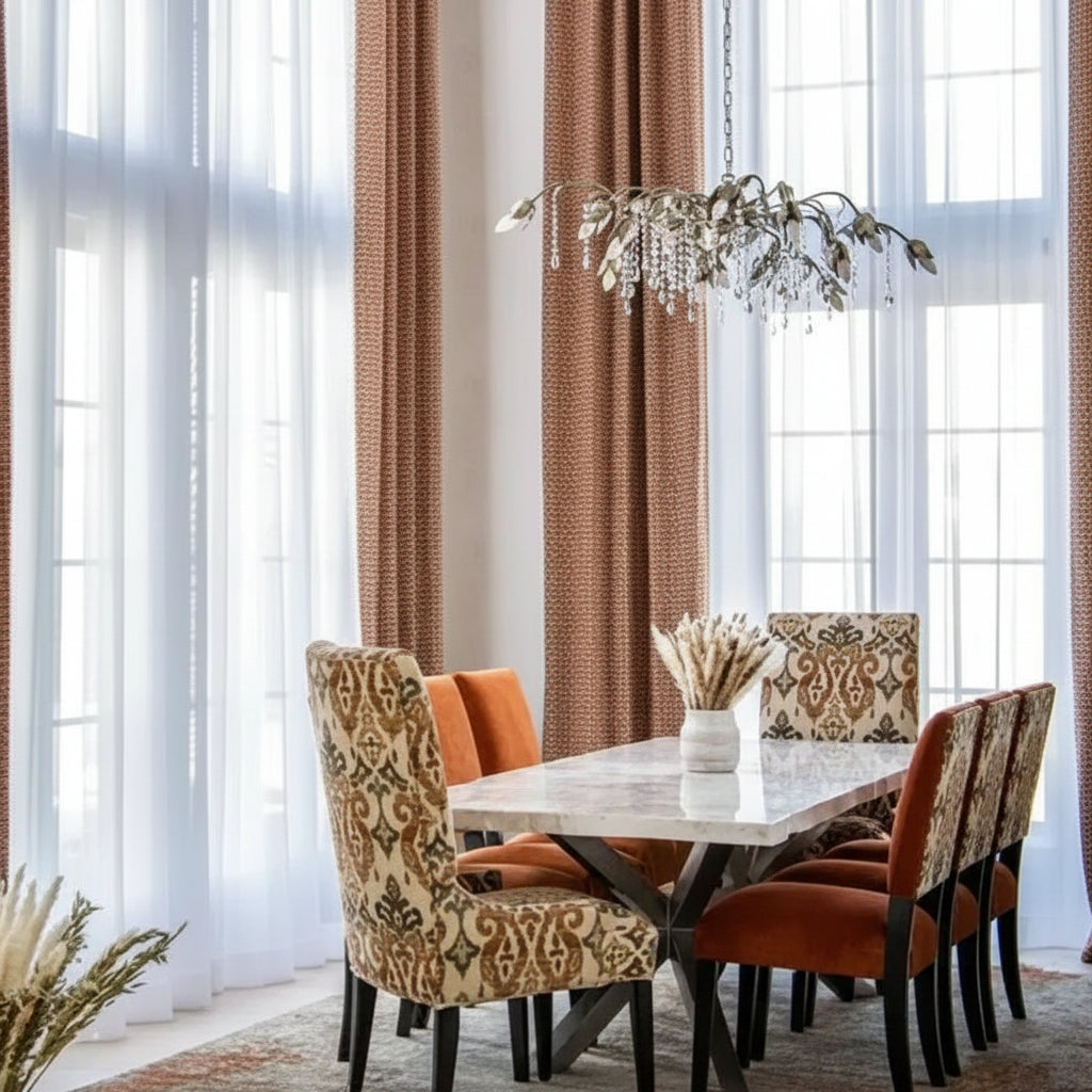 Kalira Crystal Rectangular Chandelier 61"  71“ - Silver