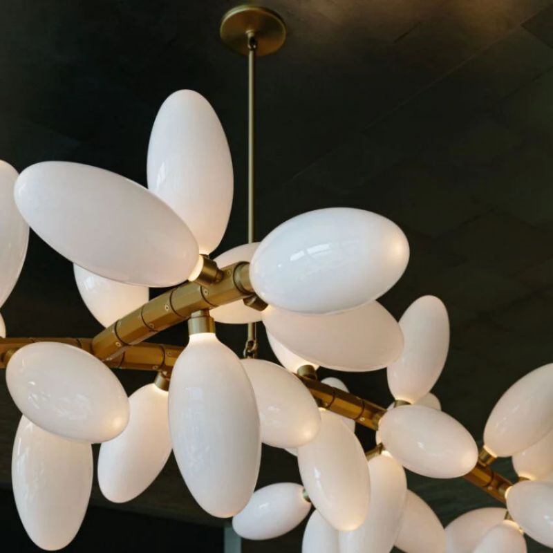 Kevin Art Grape 44-Light Chandelier 76"W - thebelacan