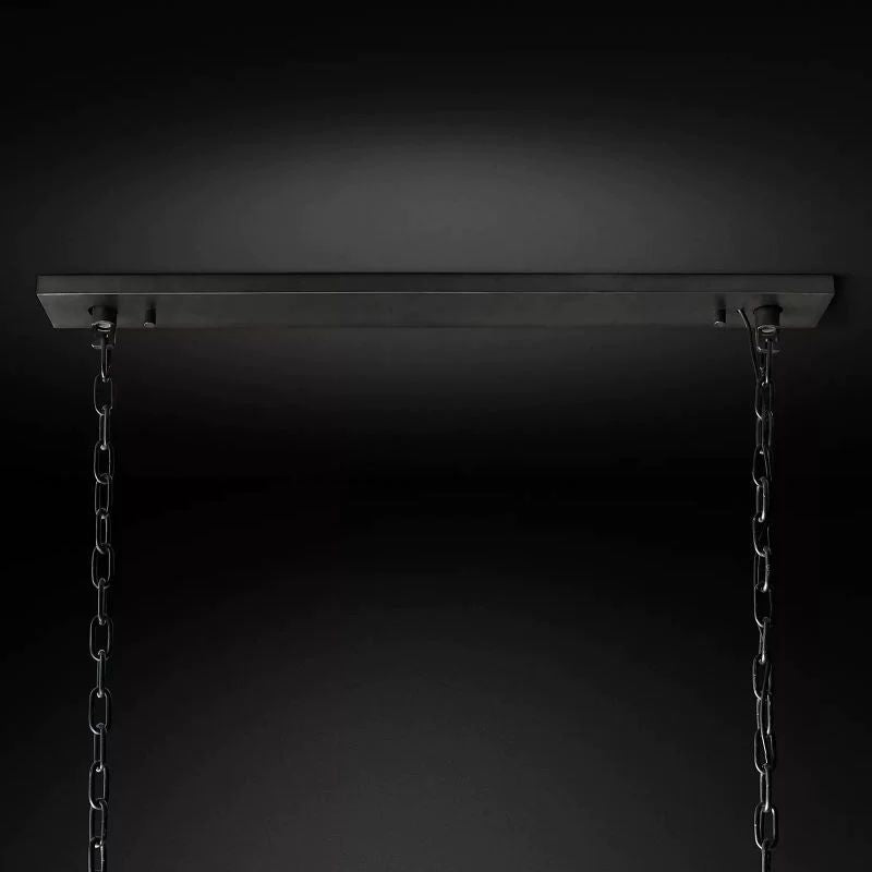 Kiko Calcite Rectangular Chandelier 54"